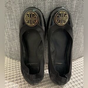 Tory Burch Caroline Ballet Flat Black Size 6